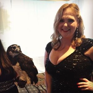 Theia sparkle beaded embroidered gown